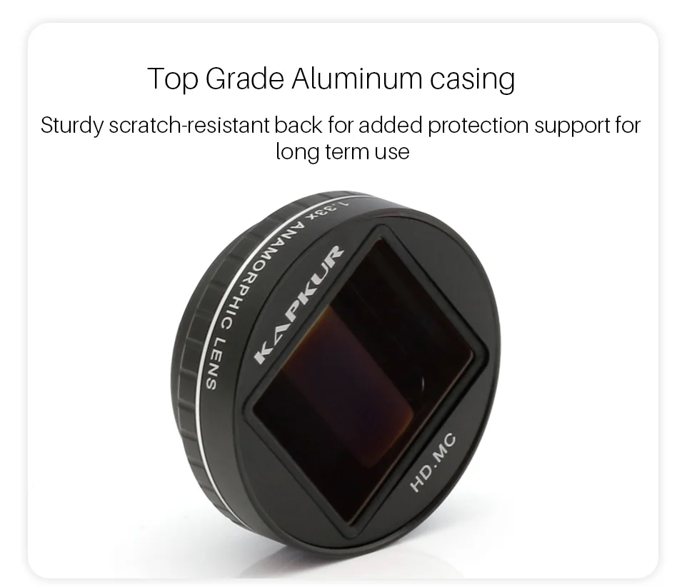 КАПУР 1.33X анаморфный объектив для iPhone Xs Max X Сильный чувство съемки фильма