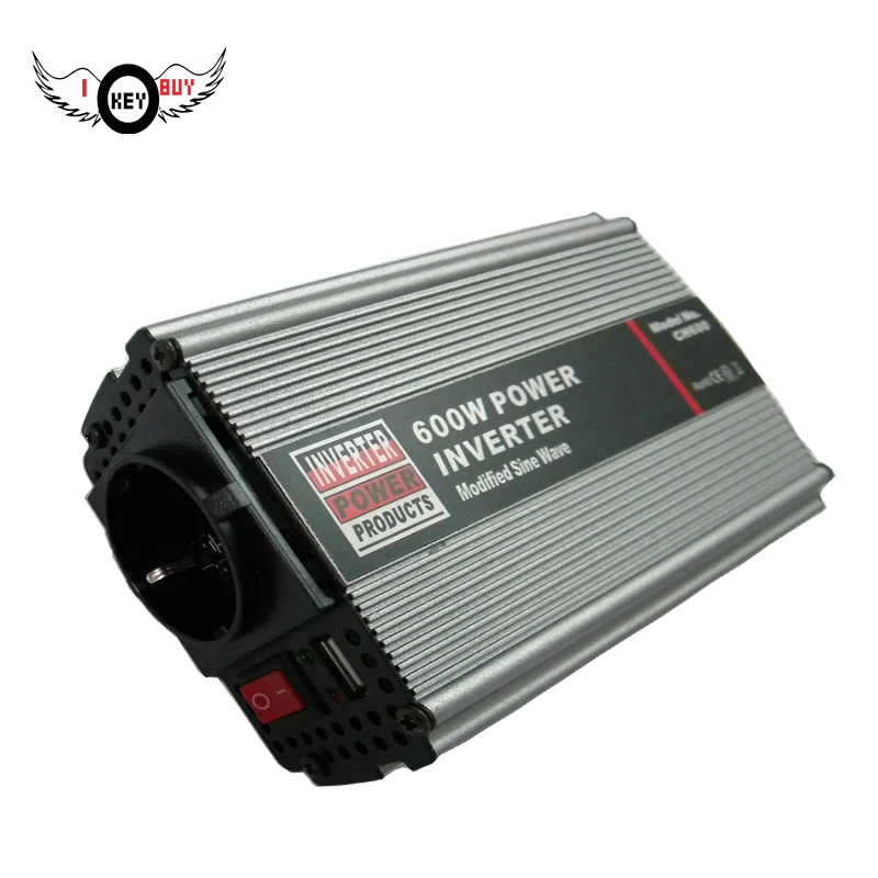 600 Вт Европейская розетка автомобильный инвертор, высокое качество CE 12 v dc до 220 v ac модифицированный синусоидальный Преобразователь мощности автомобиля инверторы