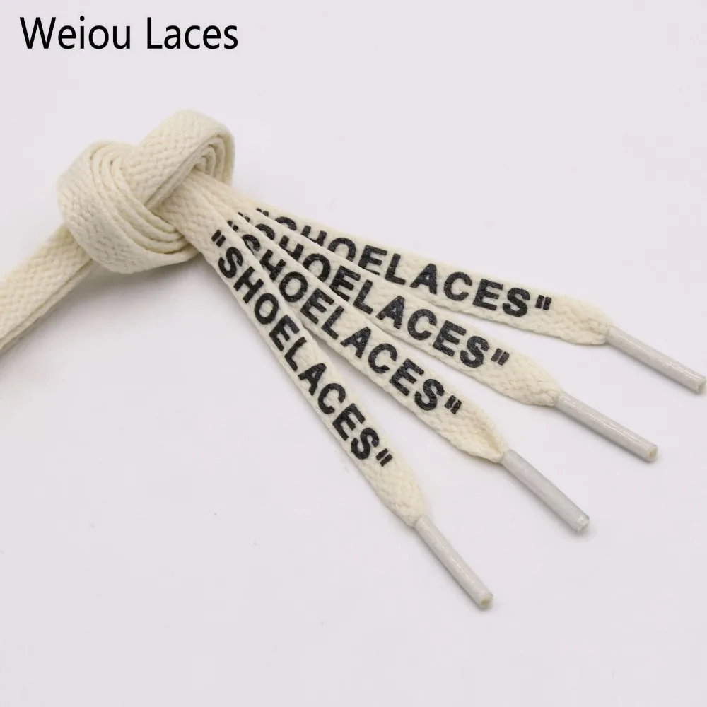 3212 Off white-130cm Weiou/Классические ботинки на плоской подошве с двусторонней печатью с надписью «шнурки»; Цвет зеленый, оранжевый, синий, белый; Aj1-11 ботинки AF1; обувь со шнуровкой - Цвет: 3212 Off white-130cm