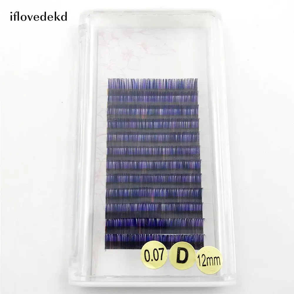 Iflovedekd удлинитель ресниц индивидуальные накладные ресницы 12 Ряд завивка BCD