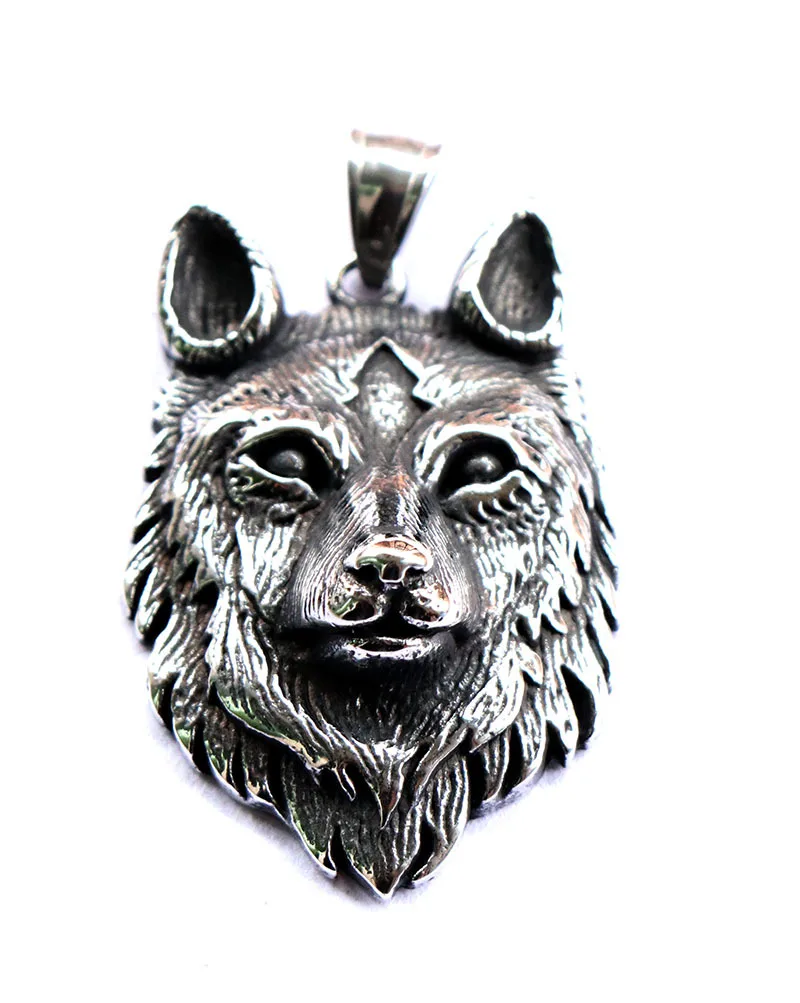 1pcs 316L stainless steel new design howling wolf pendant necklace viking men celt Charm | Украшения и аксессуары