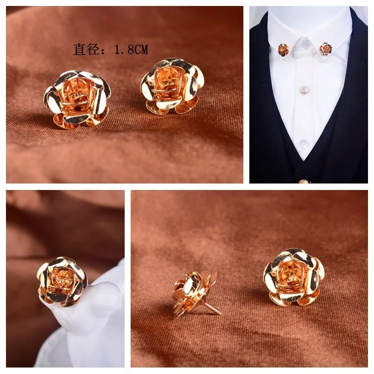 Новая Золотая Роза галстук-бабочка брошь костюм рубашка декольте булавки