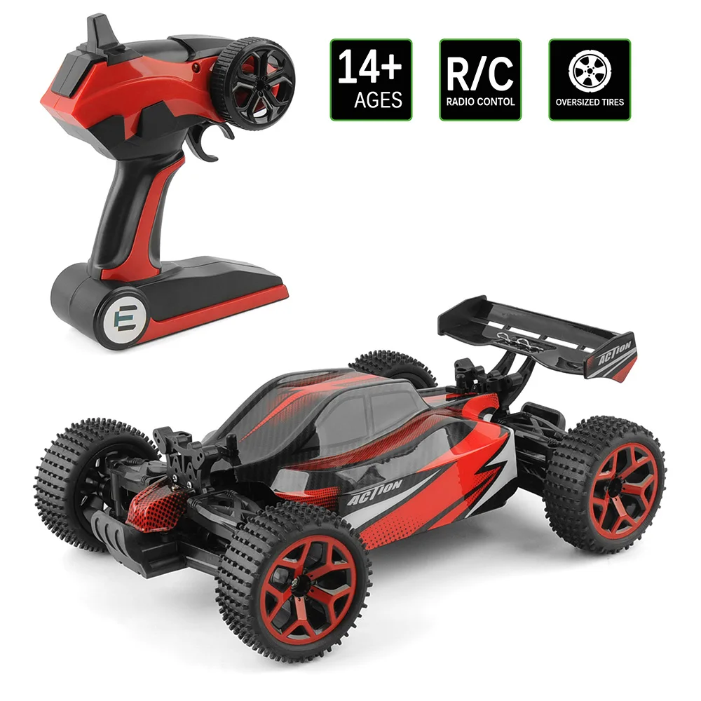 1/18 Радиоуправляемая машина 2,4G 4CH 4WD 20 км/ч высокоскоростные машинки Scal RC игрушка рок-сканеры с двойным приводом багги автомобиль с дистанционным управлением Рождественский подарок