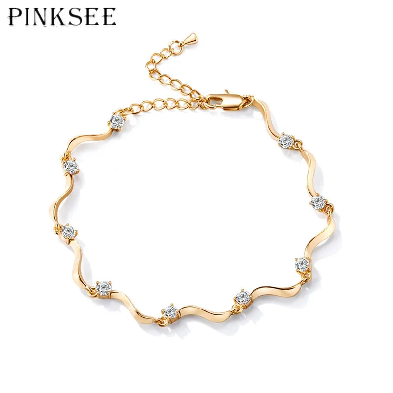 Pinksee новые модные женские туфли Jewelry Ножные браслеты кристалл очарование