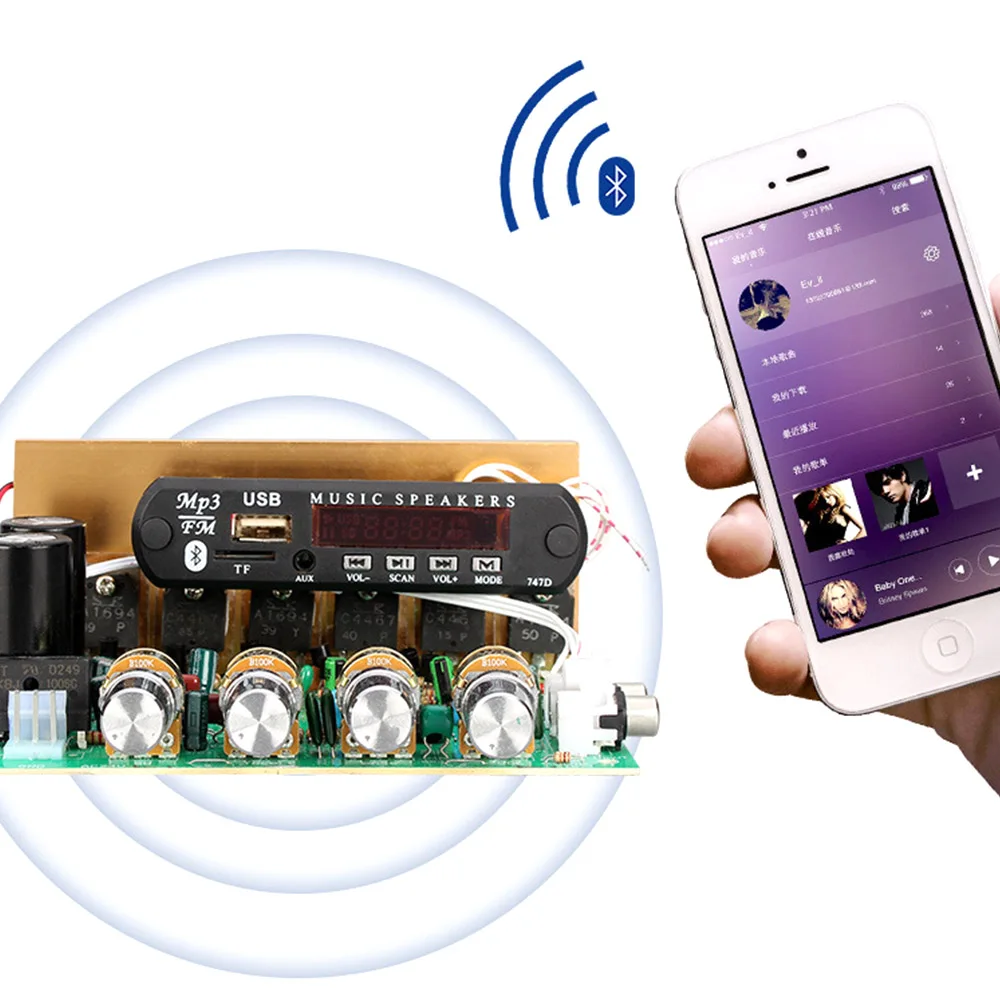 AIYIMA Bluetooth 2 1 Усилитель мощности Многофункциональный сабвуфер усилитель аудио DIY