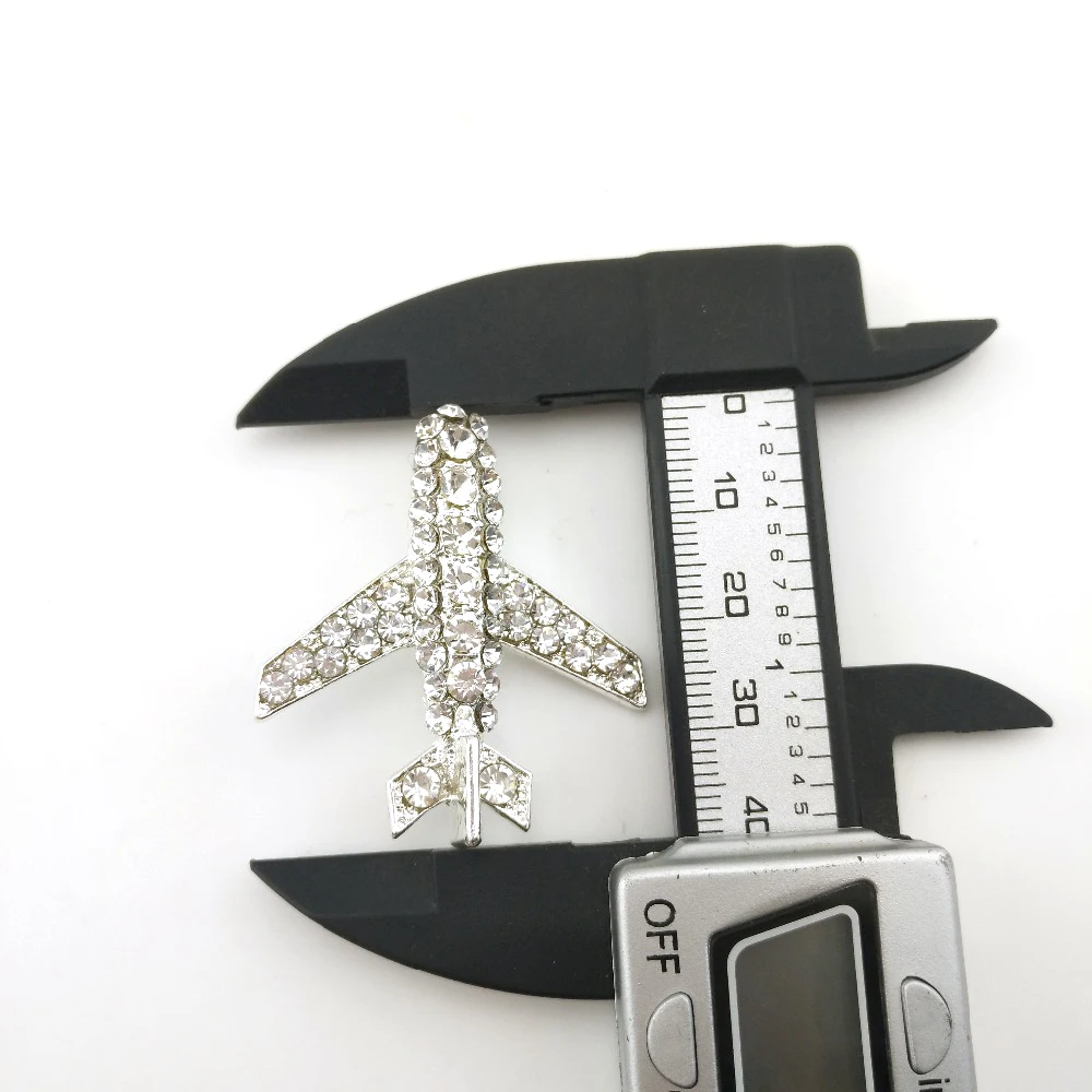 5 шт./лот брошь в виде самолета с кристаллами для женщин стюардесса|crystal brooch|pins for