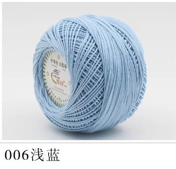 06 Mylb 10 шариков = 500 г 3# кружевная пряжа хлопок пряжа для вязания крючком тонкая чесаная пряжа с использованием 2,5 мм пряжа для вязания крючком - Цвет: 06
