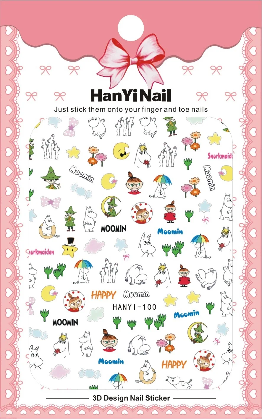 HANYI100 HanYiNail, 080-103, новинка, милый маленький элемент, мультяшная мышка, котенок, наклейки для ногтей, Harajuku, наклейки для ногтей, наклейки для маникюра, наклейки s - Цвет: HANYI100