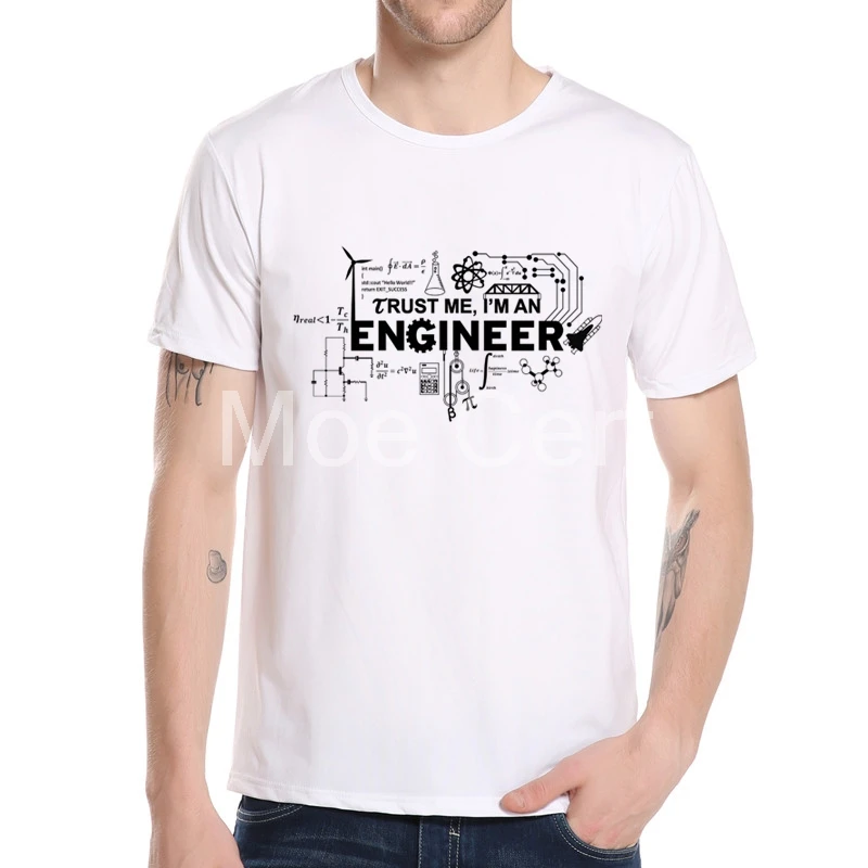 TRUST ME I AM AN ENGINEER Футболка мужская хип-хоп хлопковая Футболка с круглым вырезом модная футболка с принтом Повседневная брендовая мужская одежда футболка L8-A-44