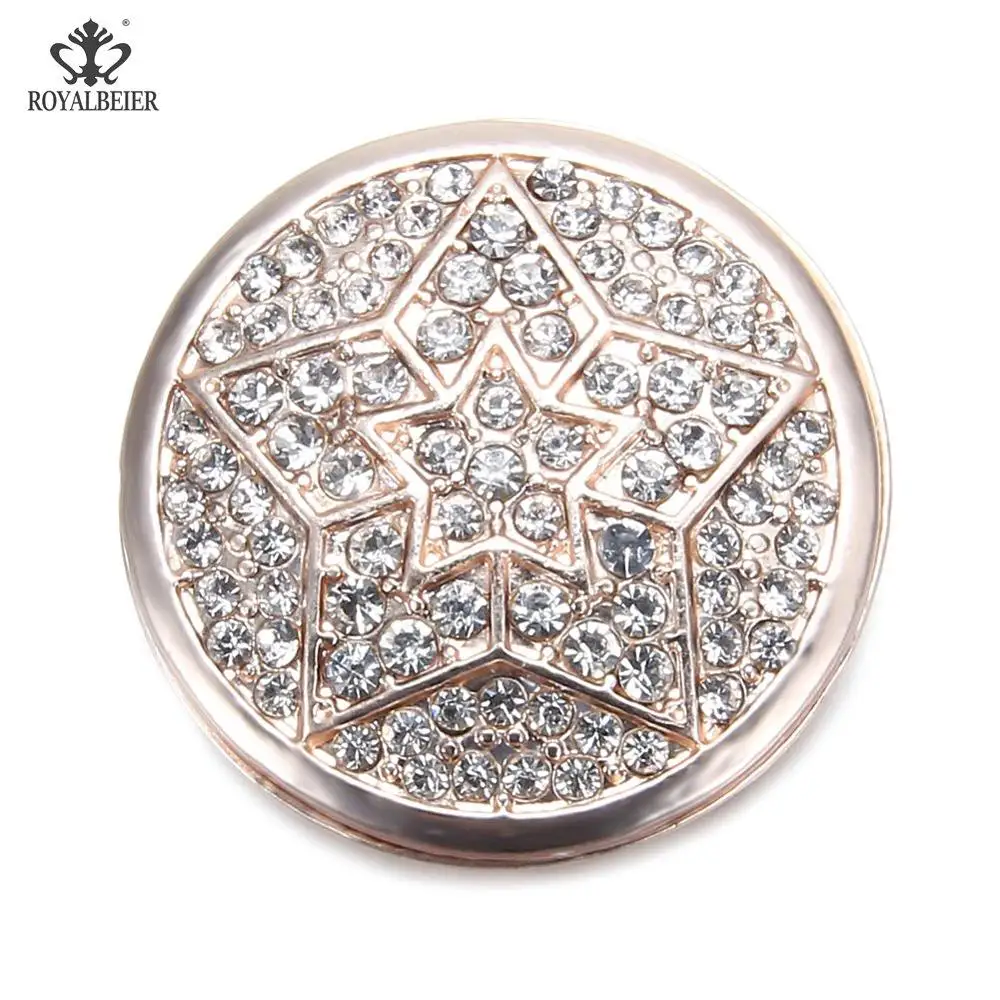 Пентаграмма резной горный хрусталь инкрустированная сильная Магнитная брошь