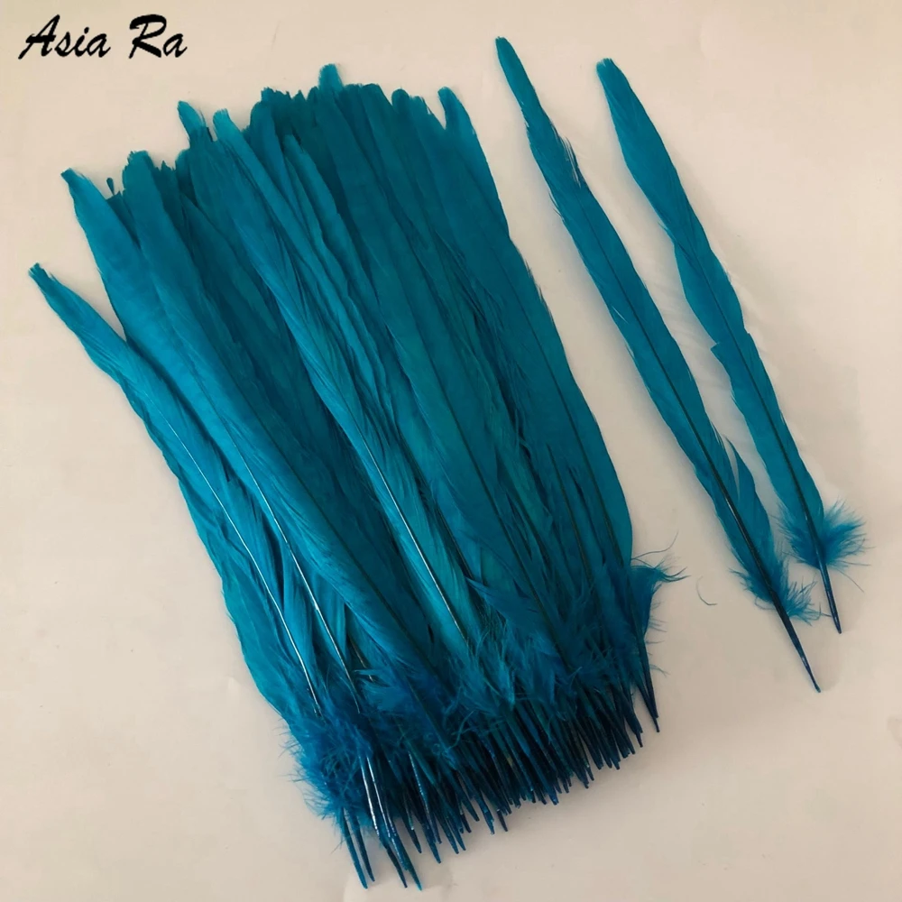 100 шт./упаковка зеленые яблоки окрашенные натуральные фазаньи куриные перья