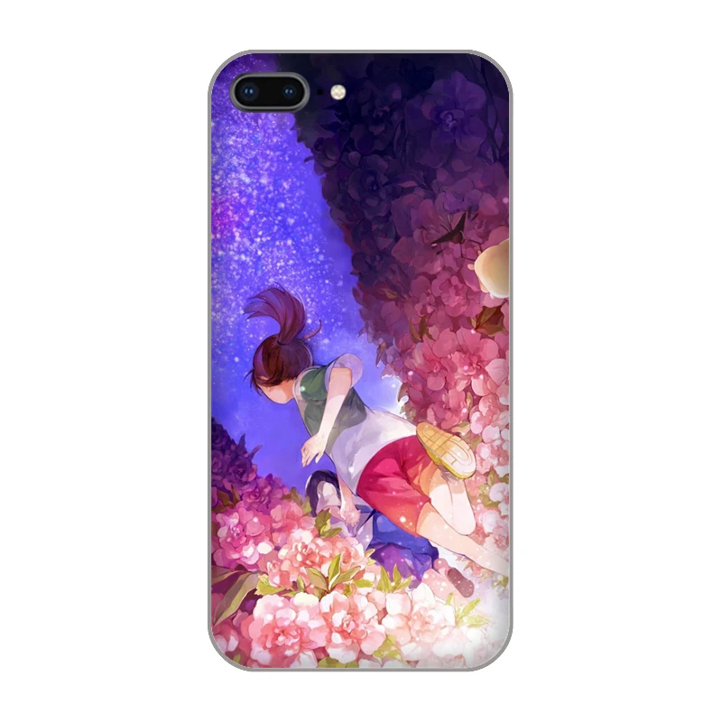 Spirited away Chihiro Ogino Sen Haku Soft TPU Phone back Cover Case for iphone 4 5 5s se 6 6s 8 plus 7 Plus X XR XS MAX shell |