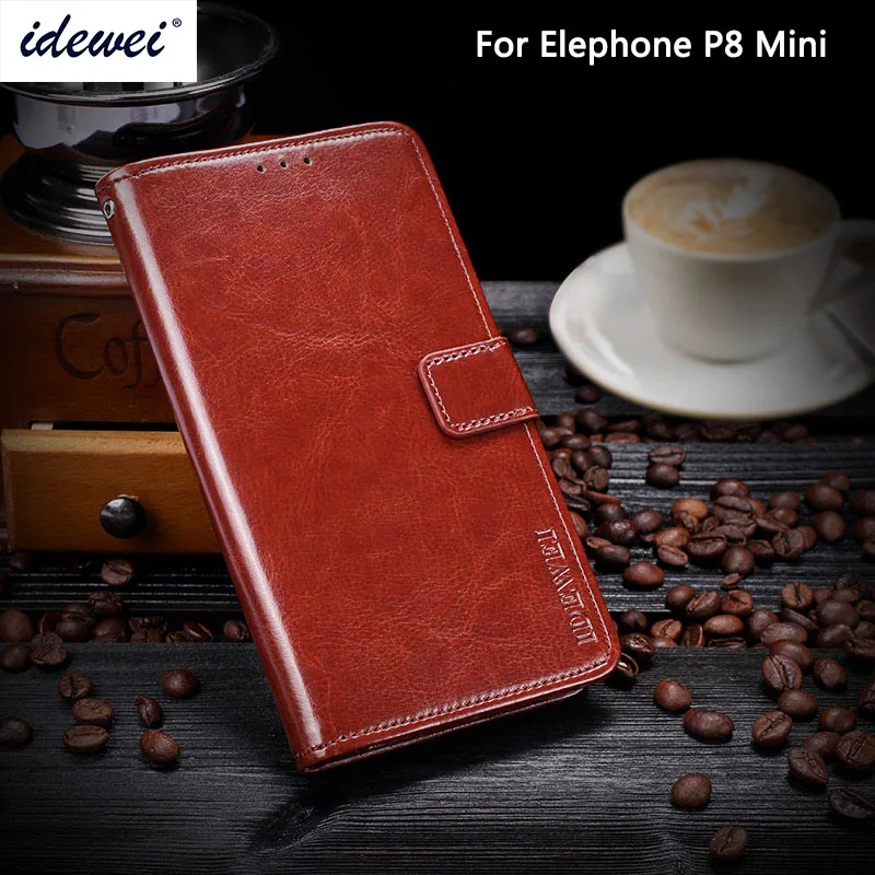 Чехол Elephone P8 Mini роскошный кожаный чехол для телефона защитный флип