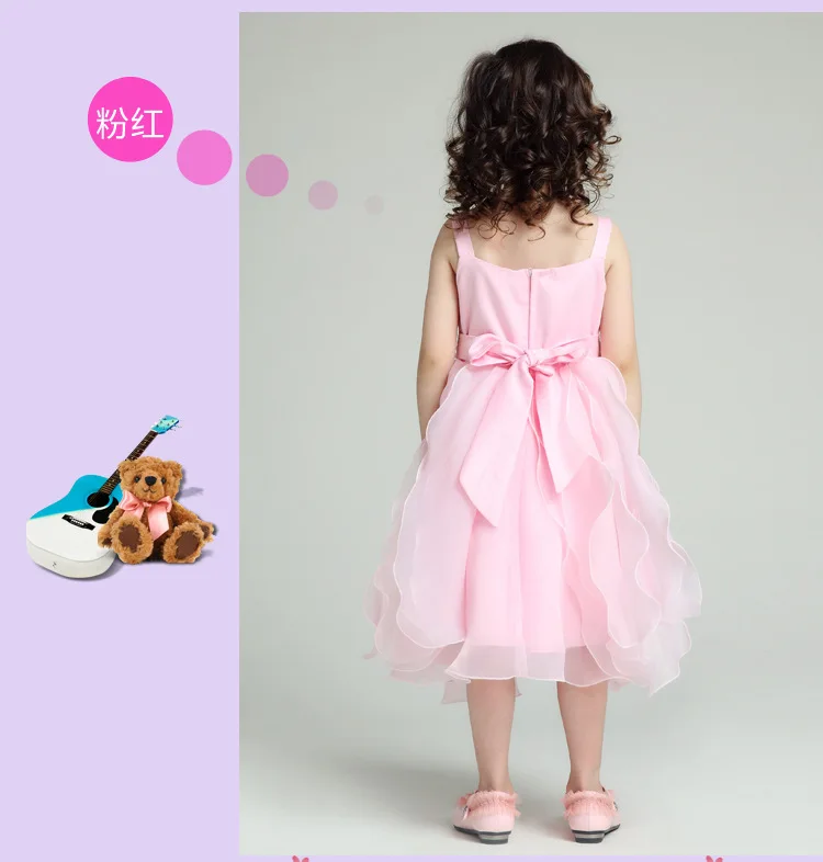 Formal Occasion Wear Girl Dresses Children Pink Wedding Princess Vestidos 2021 Kids Clothes For Girls Of 2 To 10 Years AKF164061 | Детская