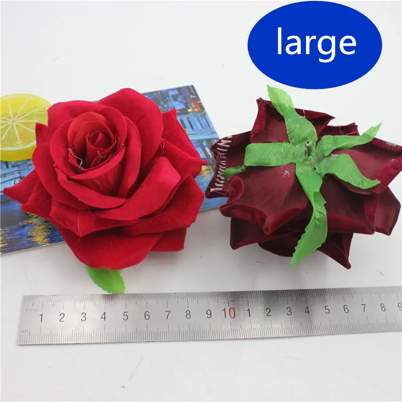 1 шт. три разных размера красивые искусственные цветы розы шелковая Свадебная