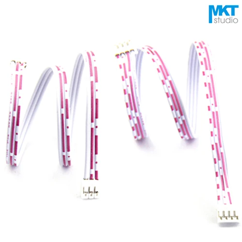 

100Pcs 50cm Double PH2.0 Header AWG26 Red White Wire Cable 11P 12P