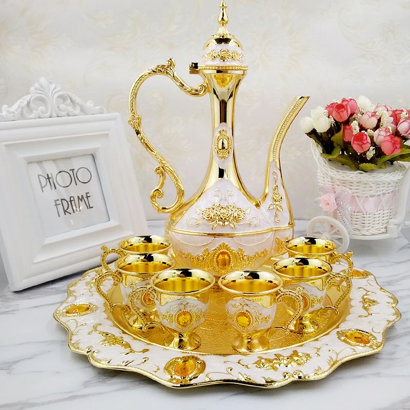 Модный винный бокал плоская фляжка для бара античный сплав подарочный набор | Дом