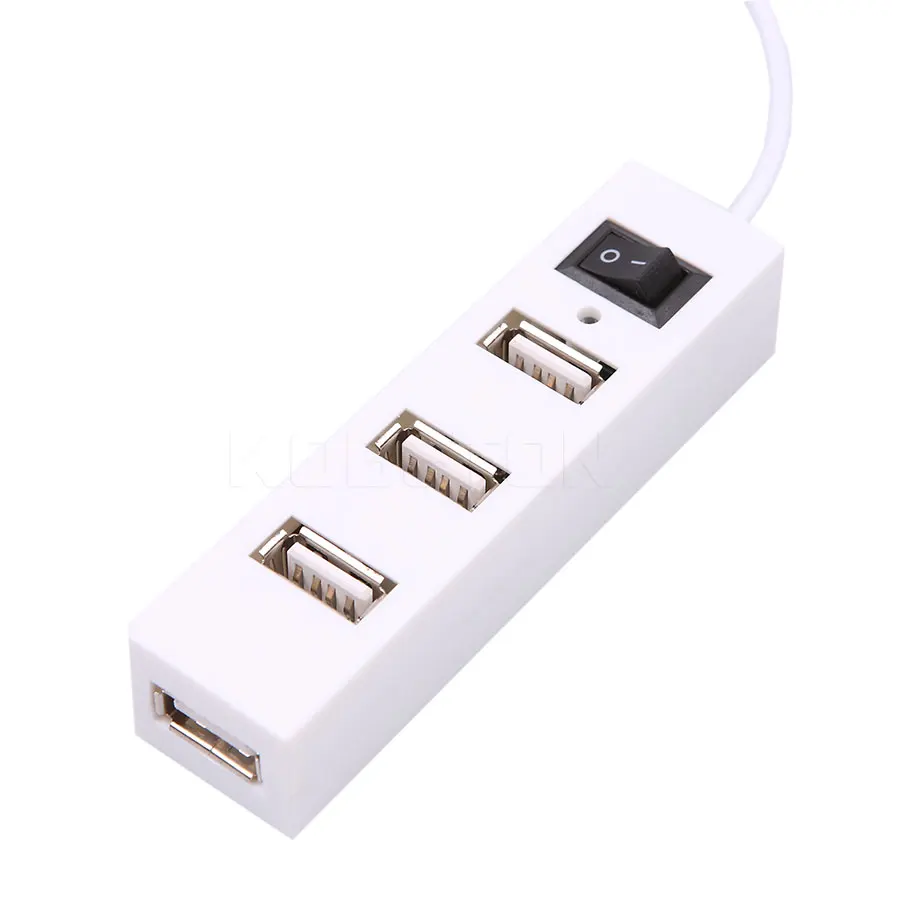 Usb хаб kebidumei с 4 портами концентратор USB 2 0 выключателем питания для ПК ноутбука