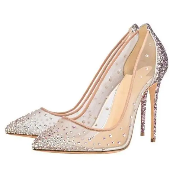 Туфли лодочки женские на высоком каблуке 12 см пикантные золотистые черные