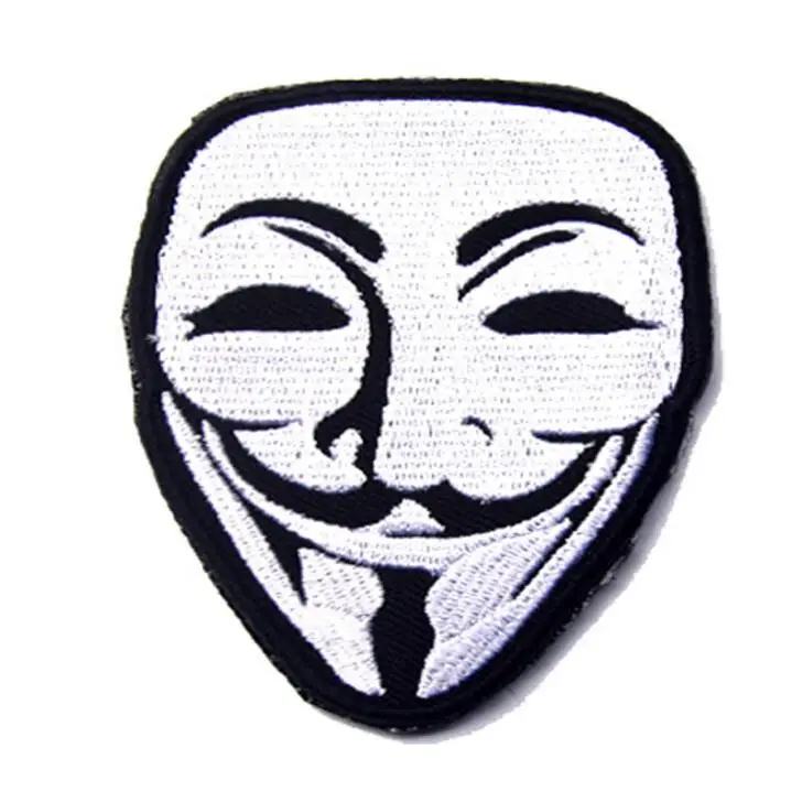 embroidery-B Вышивка/значок ПВХ V вендетта/брэнда маска Вышивка армейская Униформа ручной сшить Тактический кронштейн аксессуары для улицы - Цвет: embroidery-B