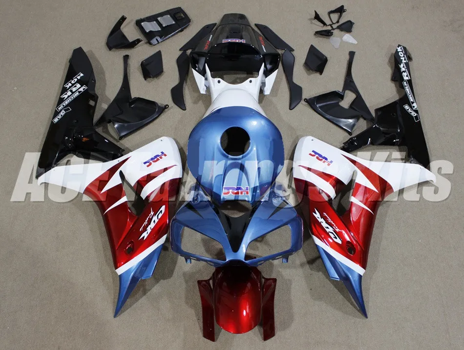 Новый набор обтекателей кузова мотоцикла ABS Подходит для Honda CBR1000RR 06 07 обтекатели