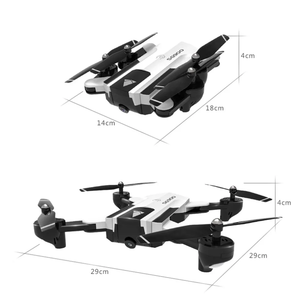 SG900 2.4G Foldable 720P FPV Optical Flow Positioning 22 Minutes Flying Gesture Photo/Video Image Sensing Follow RC Quadcopter | Игрушки и