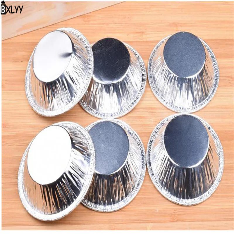 BXLYY100pc одноразовая Оловянная фольга яйцо tart форма круглая алюминиевая фольга португальский яйцо tart нижний инструмент для выпечки кухонный инструмент gadget.7z