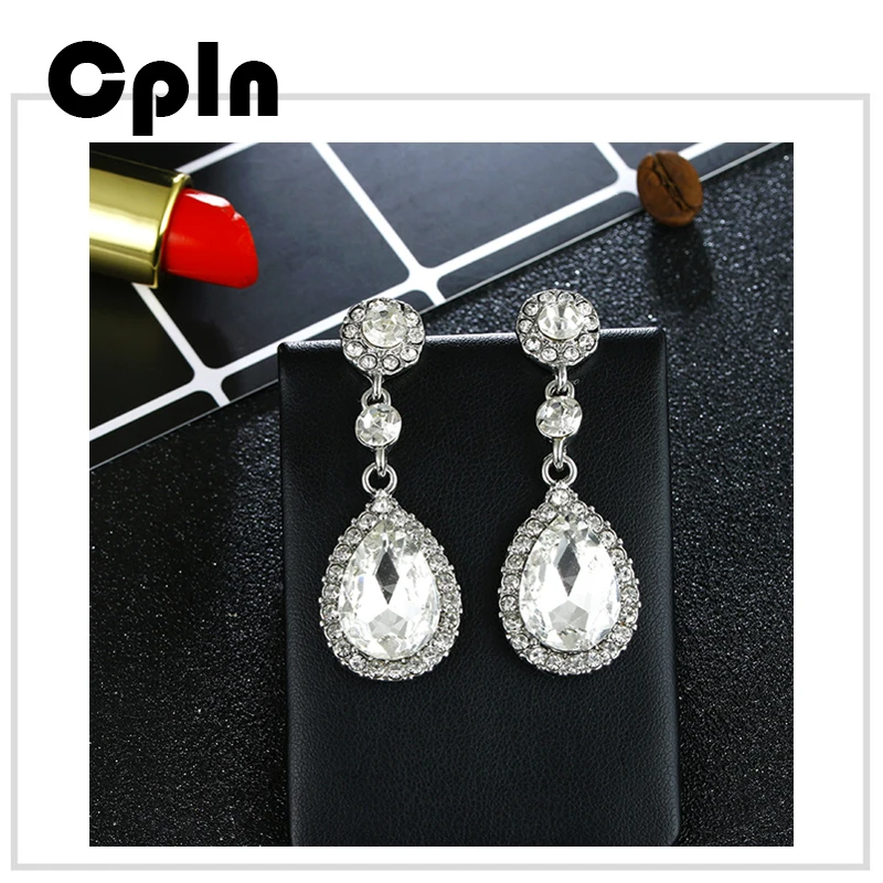 Cpln хрустальные дикие Висячие Эффектные серьги Свадебные высококачественные