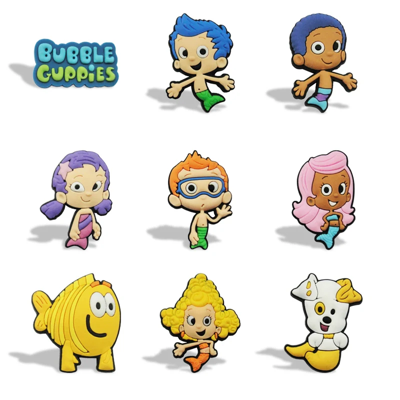 8 шт. Kawaii Bubble Guppies Мультяшные магниты на холодильник ПВХ магнитная наклейка магниты на холодильник украшение дома детская игрушка подарок