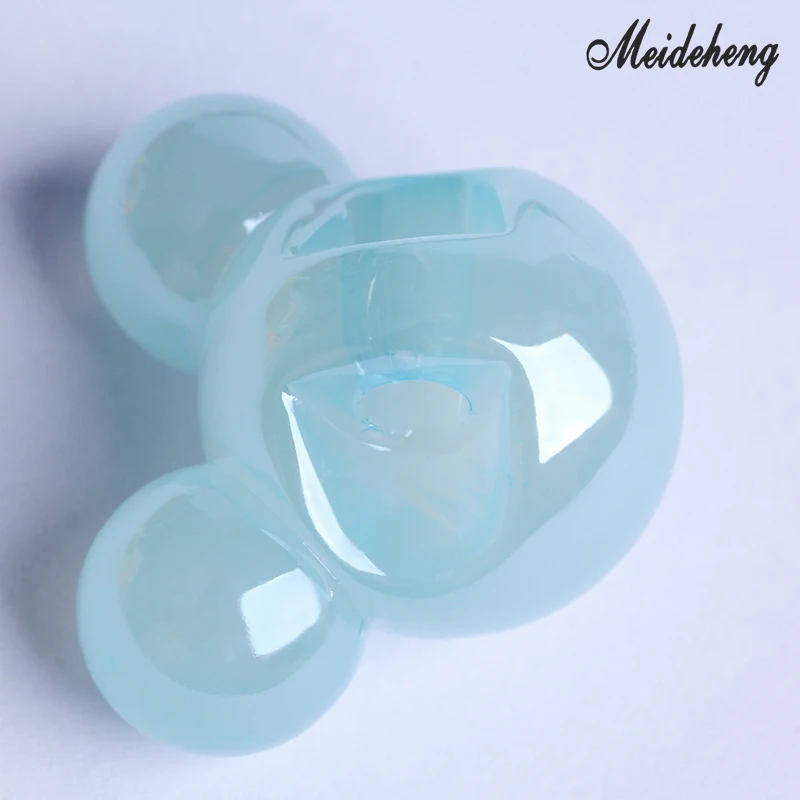 Акриловые бусины с УФ отверстием для задней части Микки Мауса цветные треснувшие