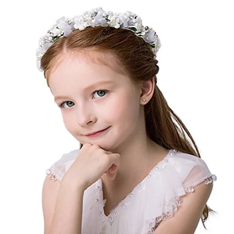 CC гирлянда короны тиары цветок Романтические Феи аксессуары для волос красоты
