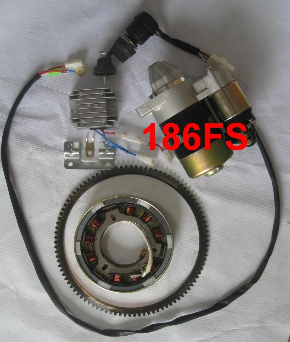 Дизельный двигатель 186FS 188FS культиваторы для румпеля полный комплект