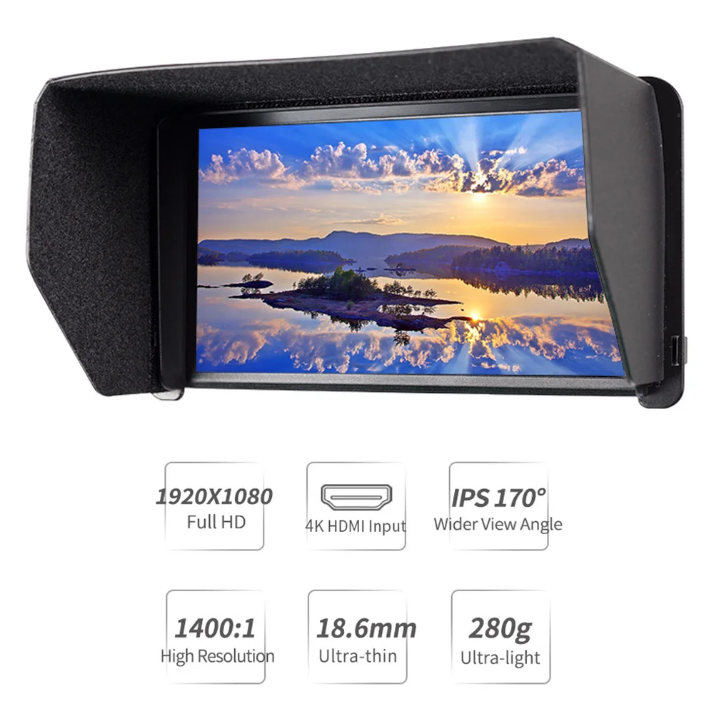 Feelworld F570 5,7 дюймов на камера DSLR поле мониторы 4 к HDMI ips Full HD 1080x1920 ЖК дисплей портативный для Gimbal стабилизатор