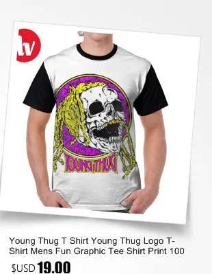 Футболка Young Thug, футболка Young Thug, Мужская Классическая футболка с графическим рисунком, 100 полиэстер, Милая футболка с графическим принтом, большие размеры, короткий рукав