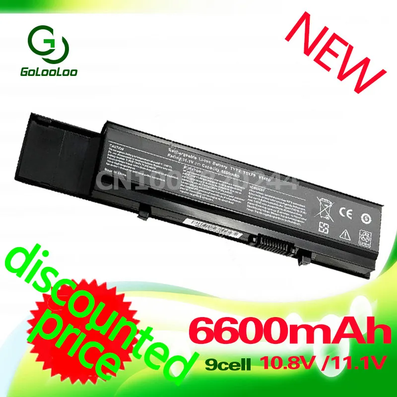 Golooloo 6600 мА/ч Батарея для dell Vostro 3400 3700 3500 0TY3P4 04GN0G 4JK6R 7FJ92 CYDWV Y5XF9|battery for dell|dell vostro batterydell