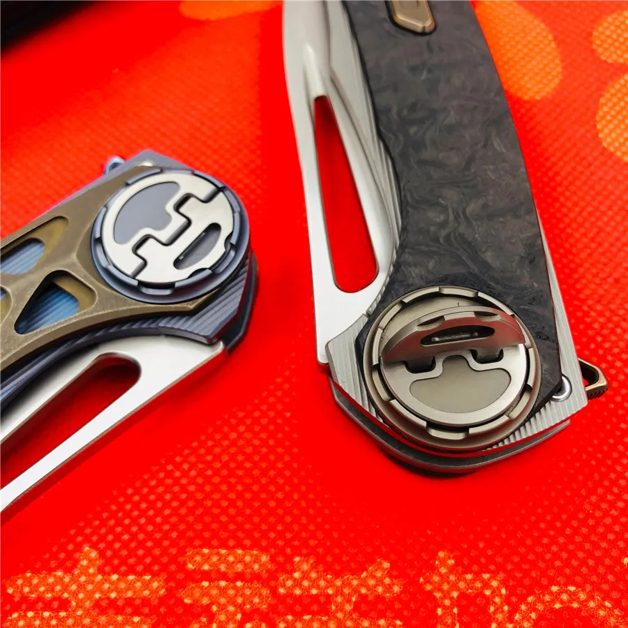 VENOM BONE DOCTOR M390 титановый CF Флиппер Складной нож Открытый Кемпинг Охота Карманный для выживания кухонные ножи для фруктов EDC инструменты
