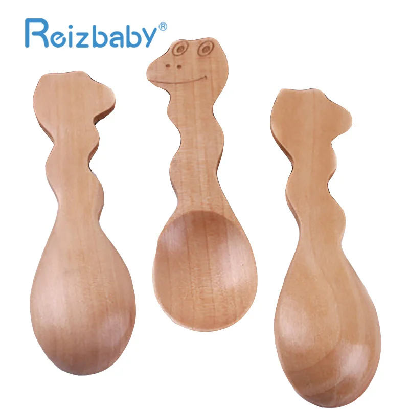 REIZBABY фирменный дизайн детское дерево кормления ложки ручной работы мультфильм