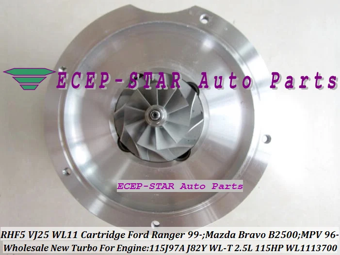 Турбокомпрессор RHF5 VJ25 WL11 WL111370 VB430012 для FORD Ranger MAZDA Bravo B2500 MPV J97A J82Y 2 л 1 шт. турбо