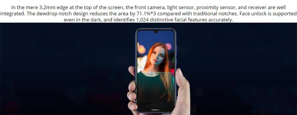 Смартфон Honor 8A с глобальной прошивкой 6,0" MT6765, четыре ядра, Android 9,0, 13 МП+ 8 Мп, двойная камера, 3020 мА/ч, разблокировка лица, телефон 4G LTE