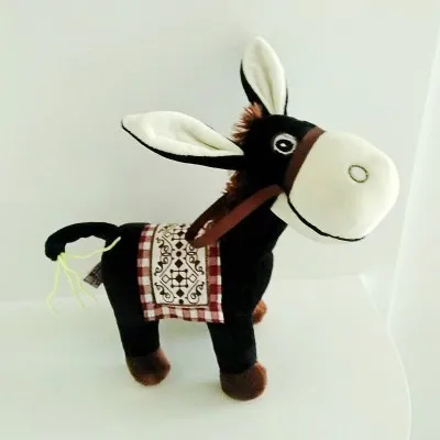 Новое поступление около 25 см черный плюшевый Ослик игрушка мультяшный Мягкая