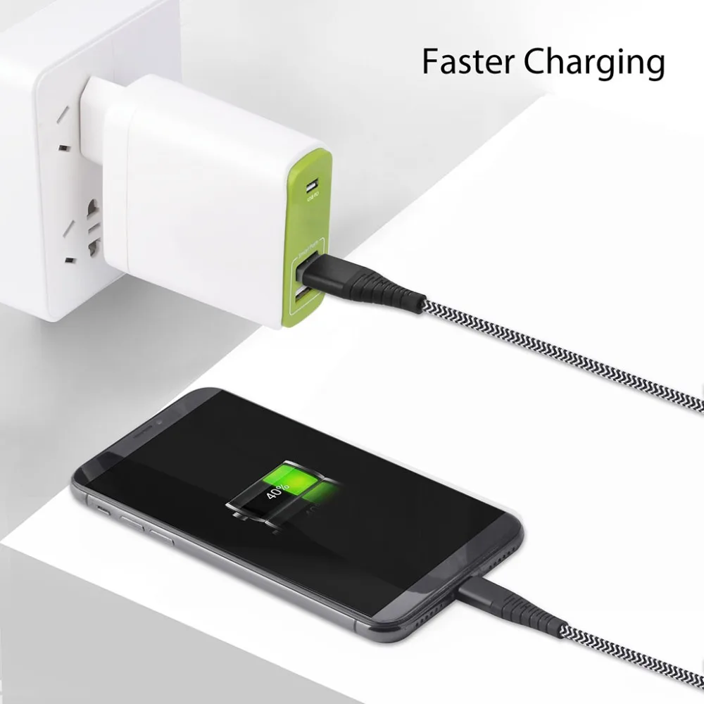Плетеный кабель Lighting to USB MF I-для кабеля Apple Kable |