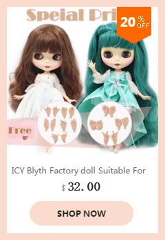 Ледяной обнаженный завод Blyth Кукла № BL662 каштановые волосы белое лицо Neo 1/6 BJD