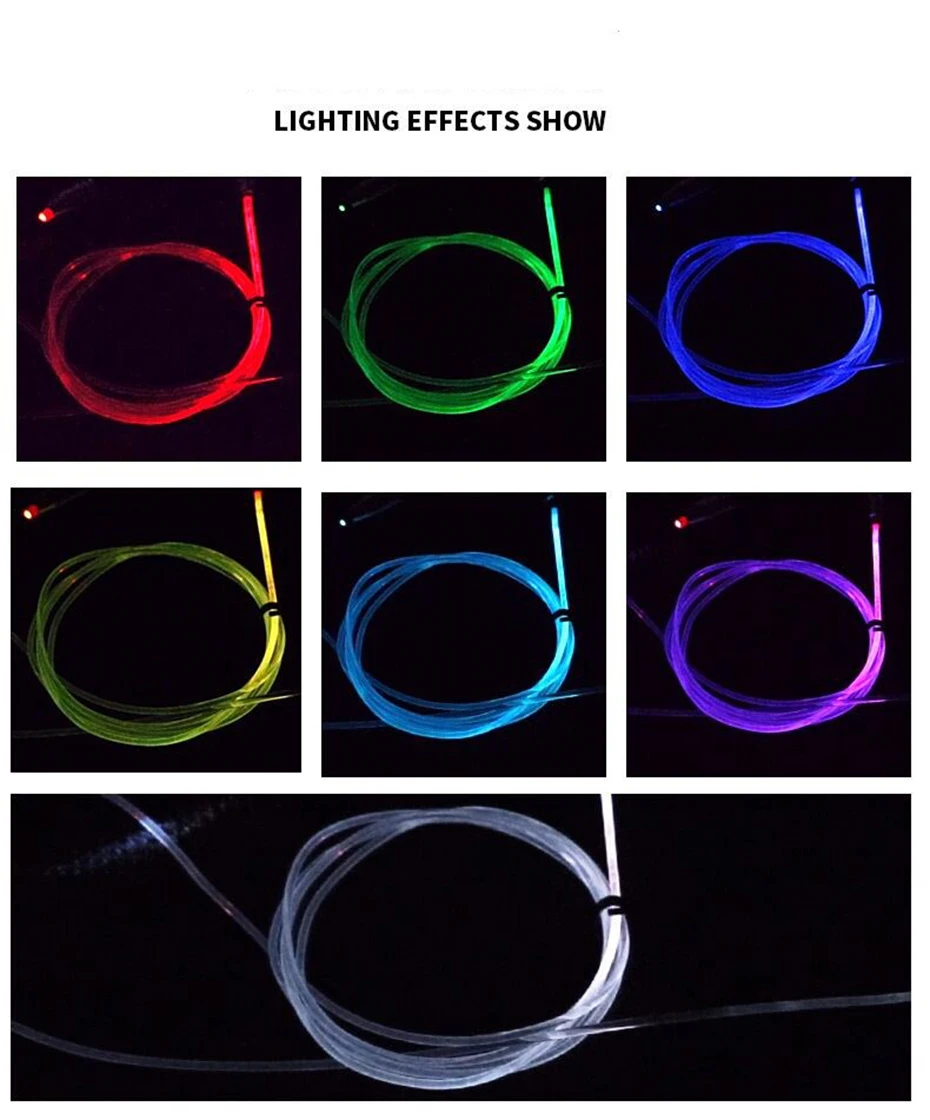 Светодиодный RGB полосы окружающего света Bluetooth приложение управления для салона автомобиля декоративная лампа 8 цветов DIY музыка 6 м волокно опт