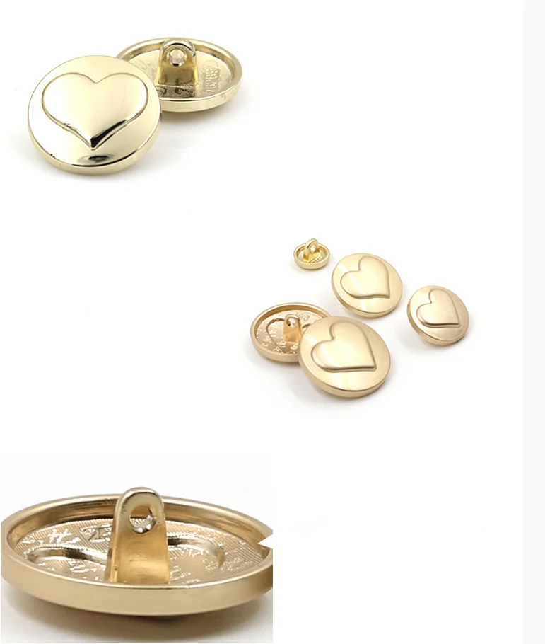 Металлическая кнопка для костюма Золотая Пряжка рельефная пуговица-ветровка в