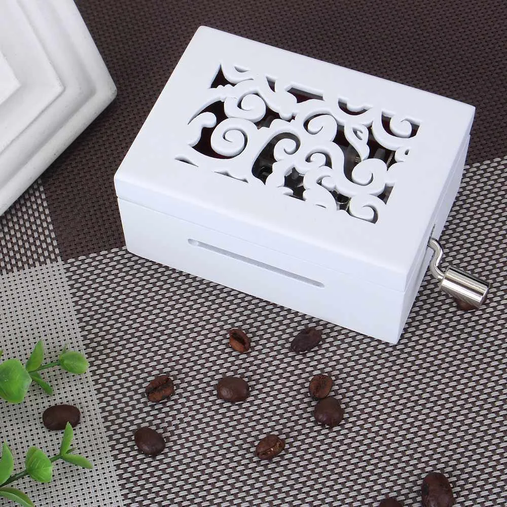 15 тон DIY ручной коленчатый резной Музыкальная Коробка бумажная лента Кривошип музыка механические музыкальные коробки с дырокол 30 шт. бумажные ленты