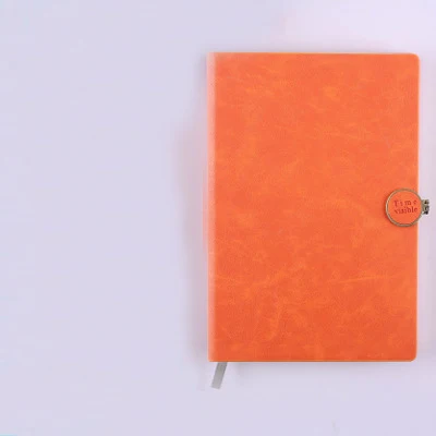 orange Креативный корейский бизнес A5 блокнот канцелярские принадлежности для студентов блокноты для записей книги офисные принадлежности милый связующий дневник подарок для девочки - Цвет: orange