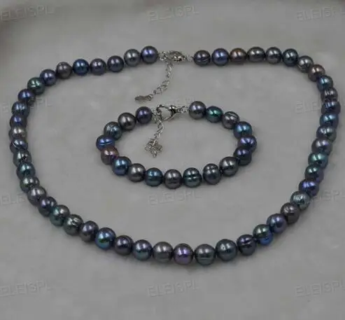 Продажа ювелирных изделий&gt 10 мм настоящий культивированный пресноводный черный