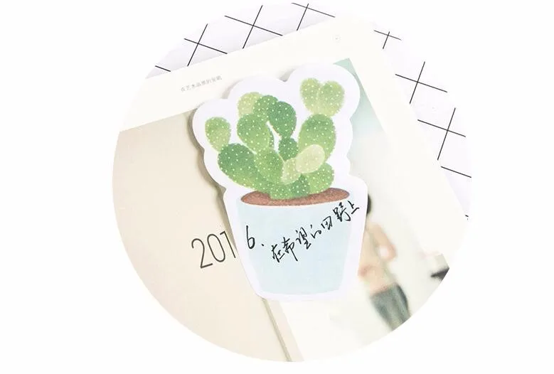 30 страниц/упаковка свежий кактус Love memo pad Sticky Notes Memo notebook канцелярские принадлежности Papelaria Escolar школьные принадлежности