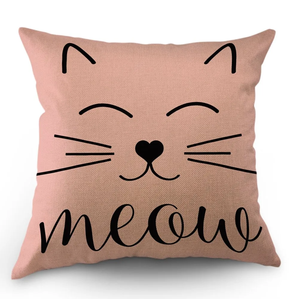 

BV01077 cat print cushion