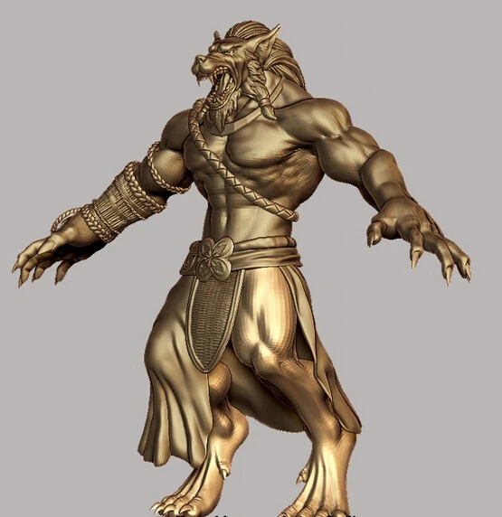 

3d model relief for cnc in STL file format Werewolf